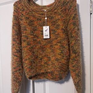 Cozy Multicolor Mohair Blend Sweater - Women's